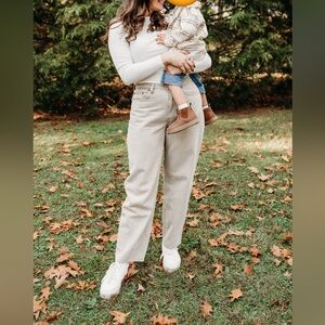 Abercrombie & Fitch Curve Love High Rise Taper Jean Size 30